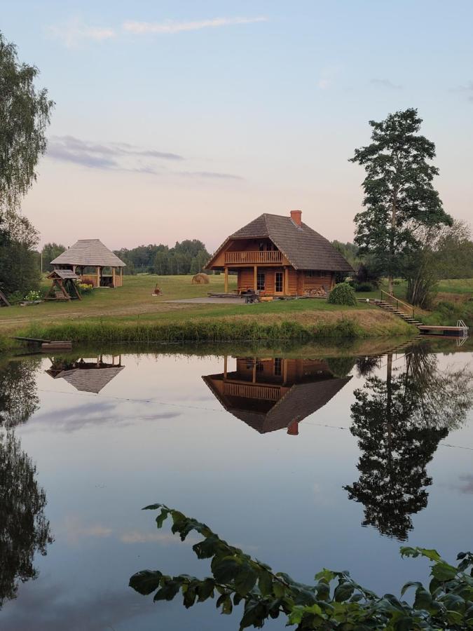 Brivdienu Maja Ar Pirti "Strautkalni" Ieriki Extérieur photo